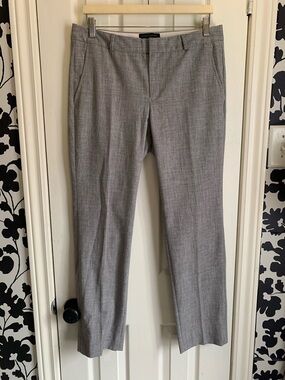 Banana Republic Gray Dress Pants - Tailored Straight Leg workwear office classic